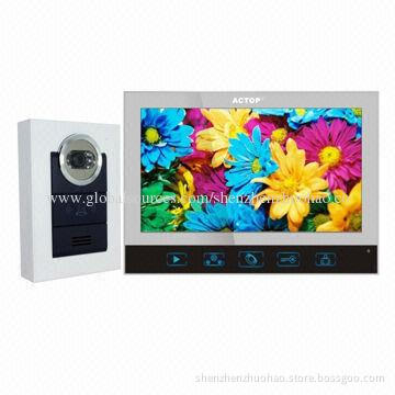 Newest 7-inch TFT Video Door Phone with Memory and Touch Button Screen